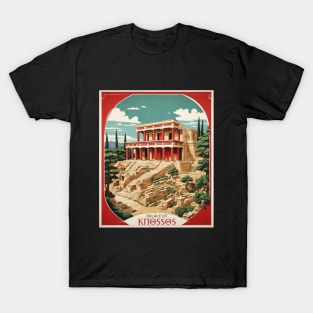 Palace of Knossos Greece Tourism Vintage Poster T-Shirt
